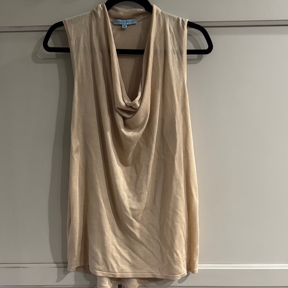 Antonio Melani Tan Sleeveless Top Size Med NWOT